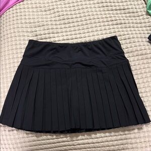 Elegant Black Pleated Skirt